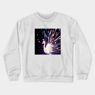 White Peacock Crewneck Sweatshirt